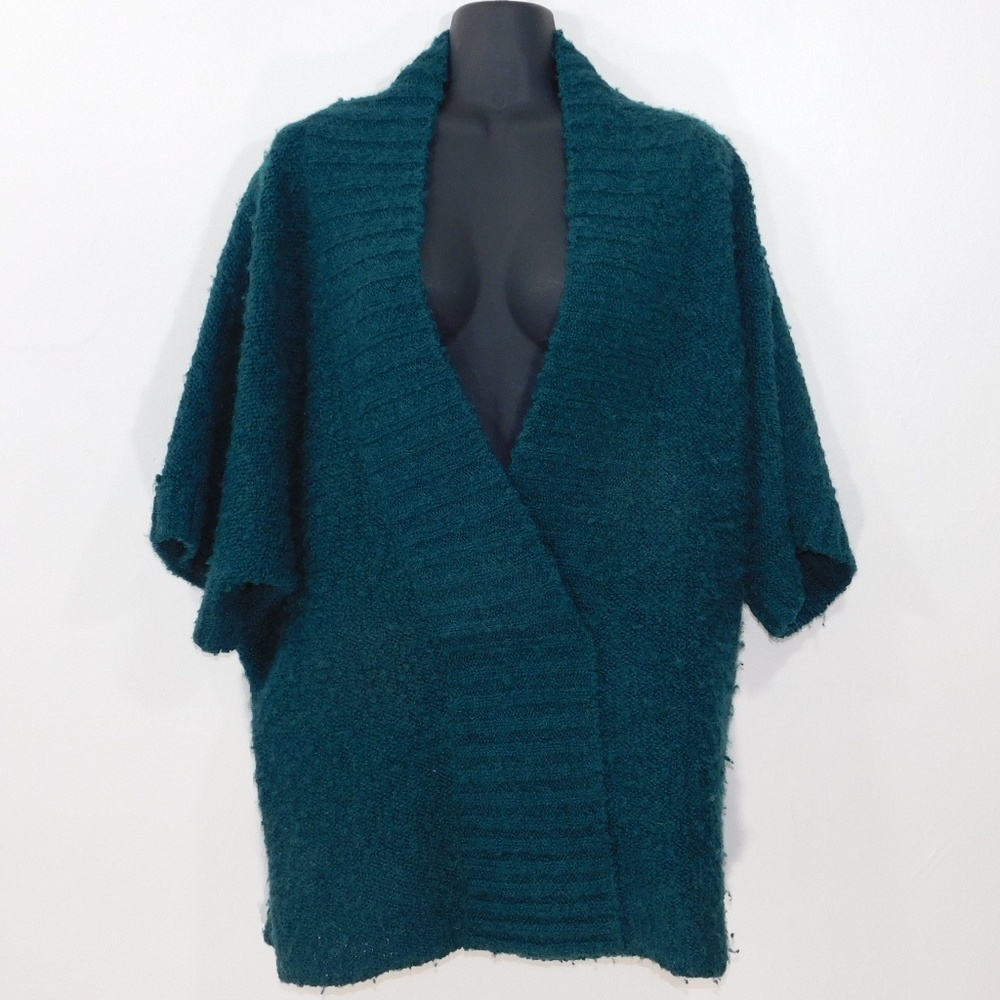 MOTH Anthropologie Boucle Knitted V-Neck Sweater L